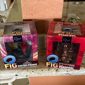 Marvel Doctor Strange and Deadpool Q-Fig Figures (2)